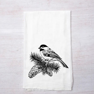 Chickadee Tea Towel
