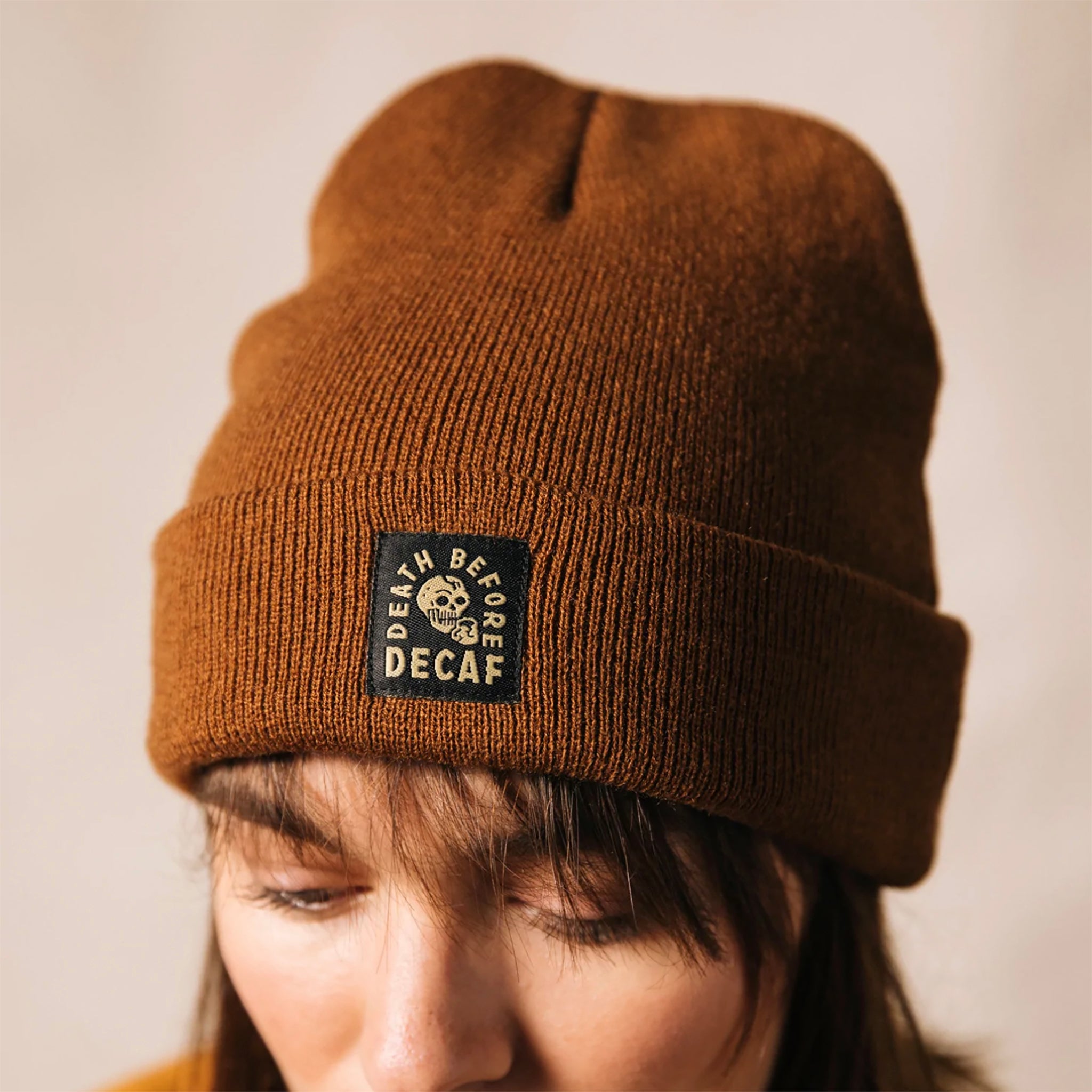 Death Before Decaf Beanie
