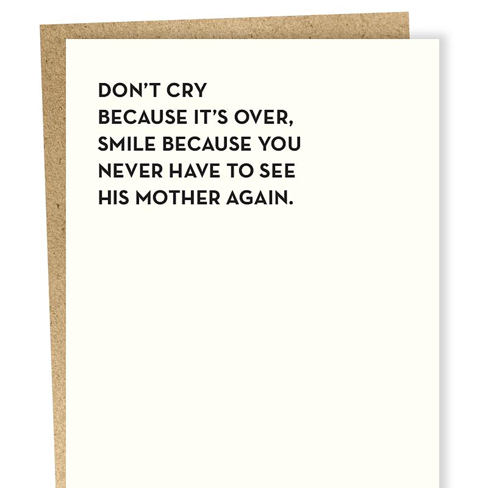 Don't Cry Card