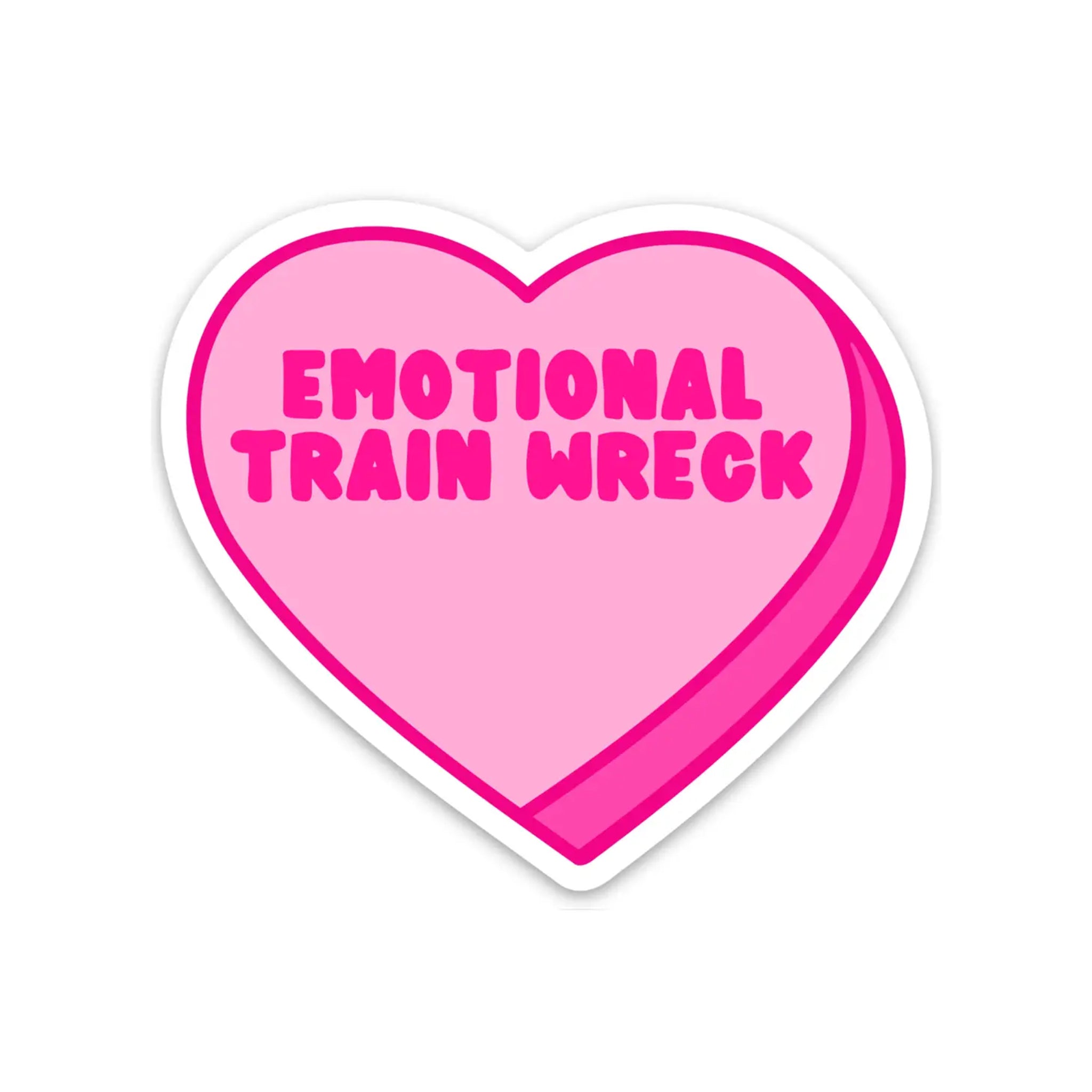 Emotional Train Wreck Sticker