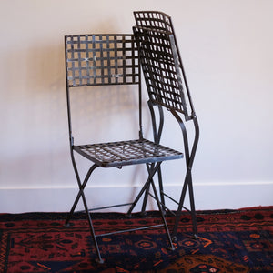 Folding Metal Bistro Chairs (set)