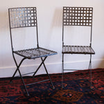 Load image into Gallery viewer, Folding Metal Bistro Chairs (set)
