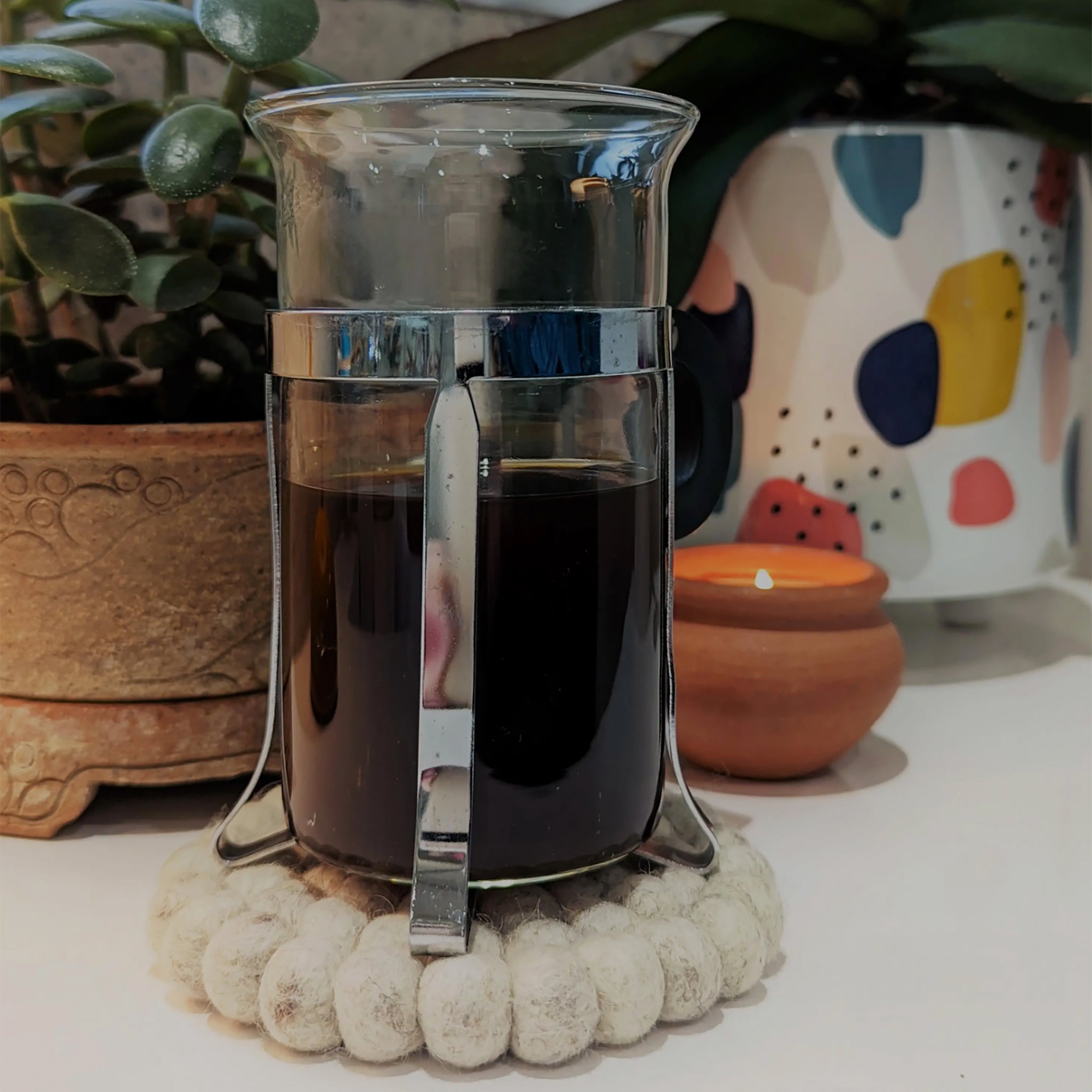 Fun Felt Ball Coasters