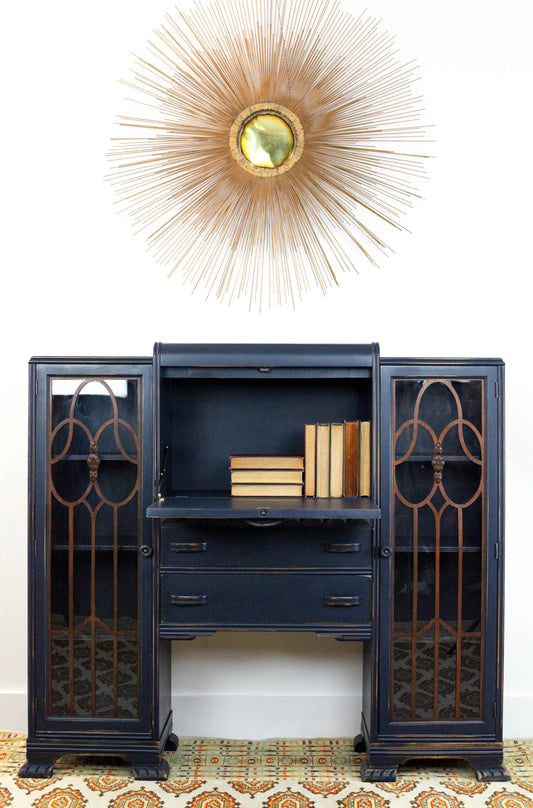 Side by Side Bookcase + Secretary