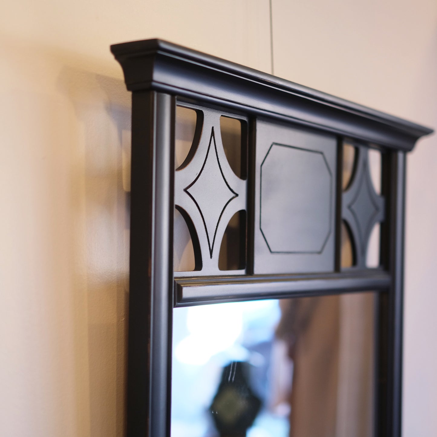 Jet Black Directoire Mirror