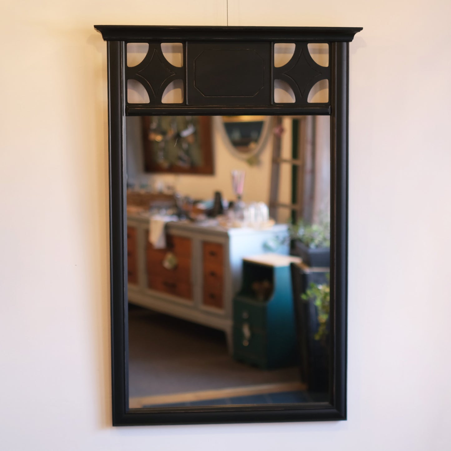 Jet Black Directoire Mirror