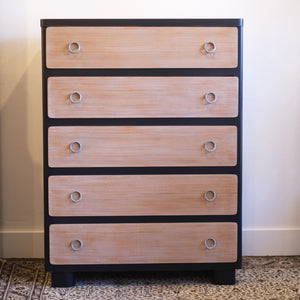 Jet Chest + Linen Washed Drawers
