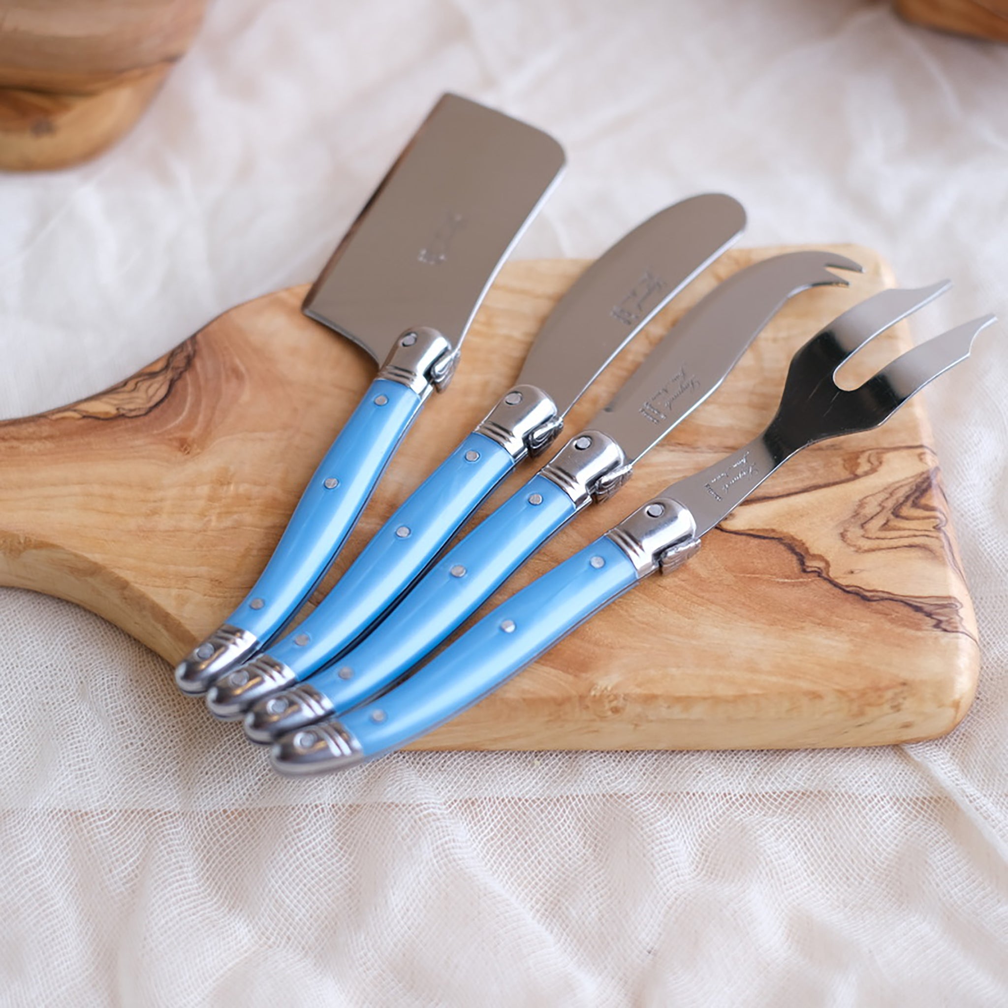 Laguiole Rainbow Mini Fork Tipped Cheese Knives (Set of 12) — Kiss