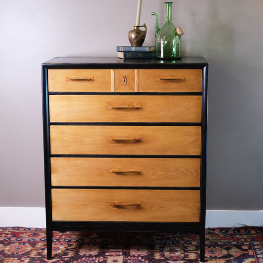 MCM Chest with Natural Drawers