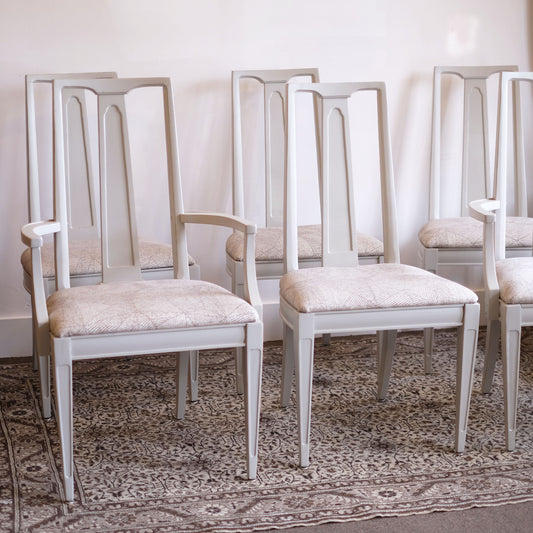 MCM Directoire Style Dining Chairs (6)