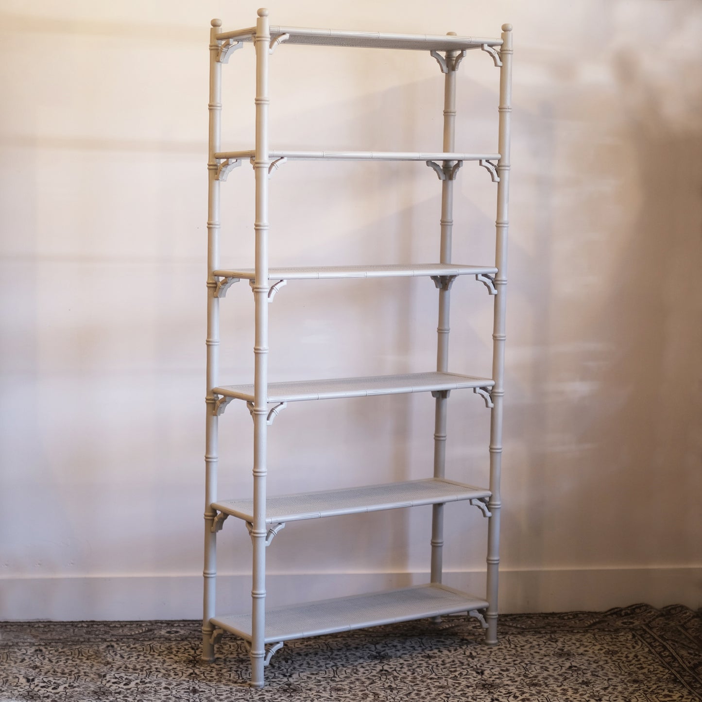 MCM Hollywood Regency Bamboo Bookshelf