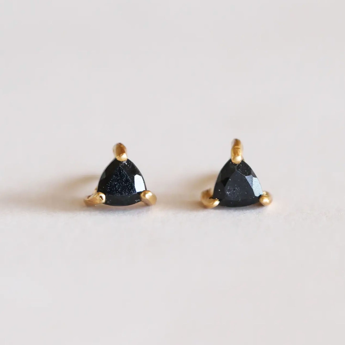 Mini Energy Gem Gold Earrings