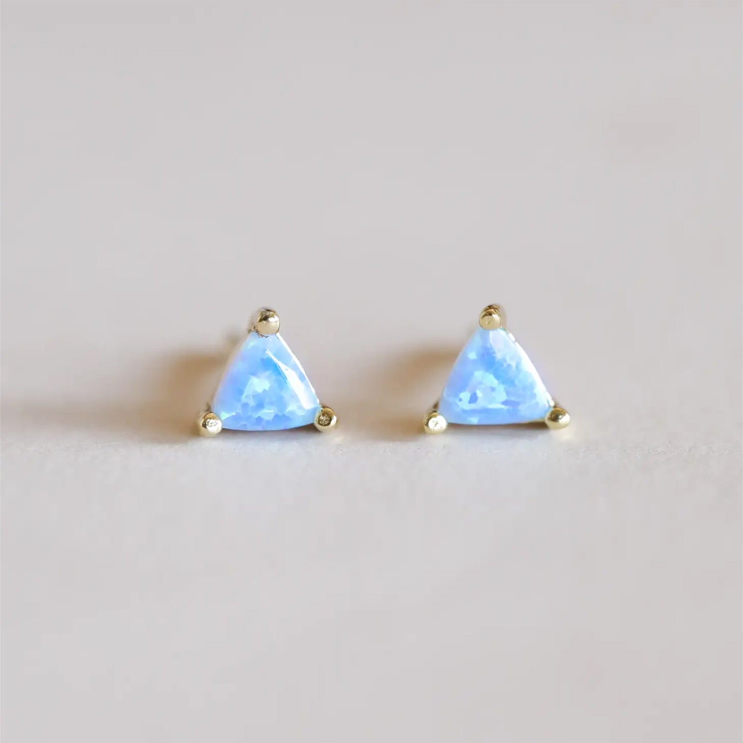 Mini Energy Gem Gold Earrings