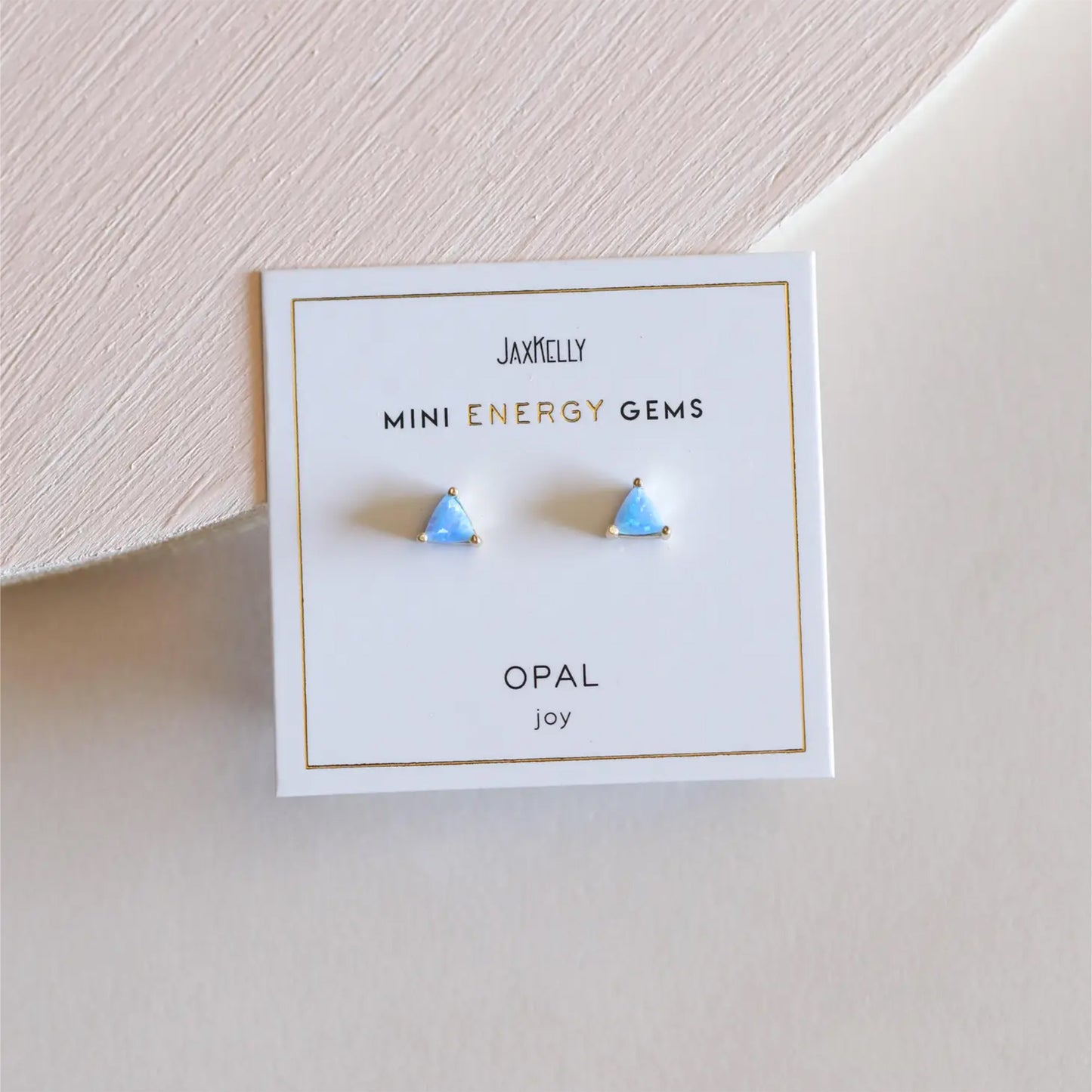 Mini Energy Gem Gold Earrings