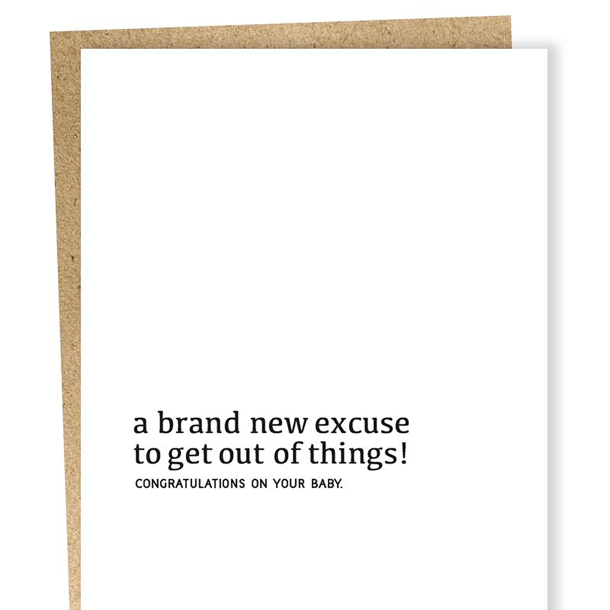 New Excuse Card