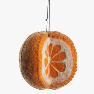 Orange Felt Ornament