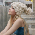 Load image into Gallery viewer, Oversized Pom Chunky Knit Beanie
