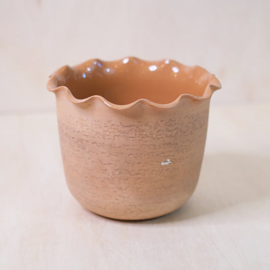 Scalloped Terracotta Pot