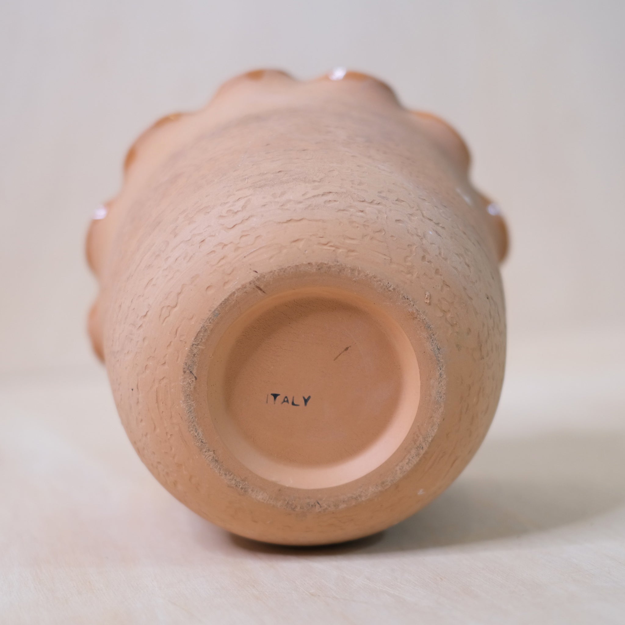 Scalloped Terracotta Pot