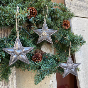 Recycled Metal Star Ornament