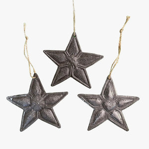 Recycled Metal Star Ornament