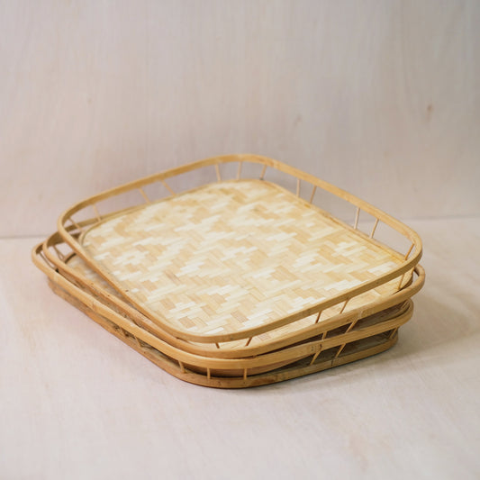 Vintage Bamboo Tray