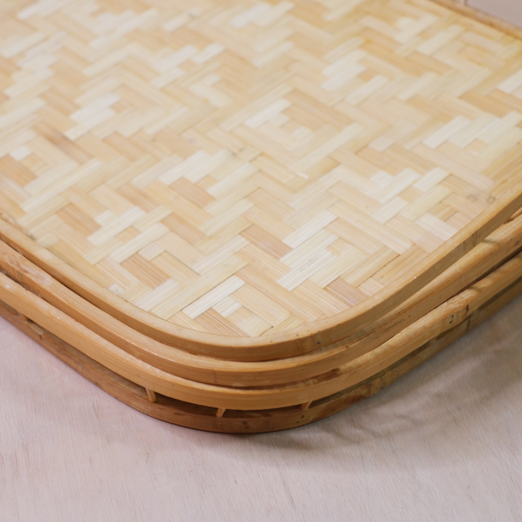 Vintage Bamboo Tray