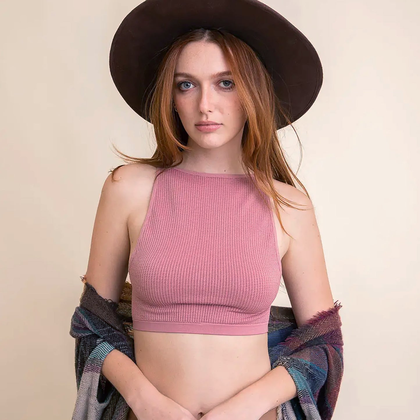 Waffle Crop Top
