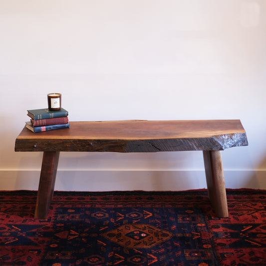 Live Edge Walnut Bench
