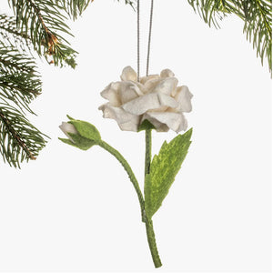White Rose Ornament
